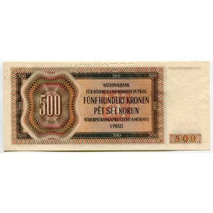 Bohemia & Moravia 500 Korun 1942 Specimen