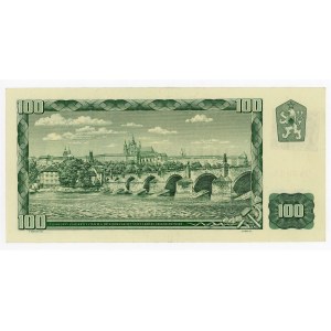Czech Republic 100 Korun 1961 (1993) (ND) With Adhesive Stamp