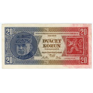 Czechoslovakia 20 Korun 1926 Replacement