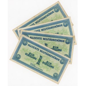 Austria 4 x 1 Schilling 1944 Allied Military Currency