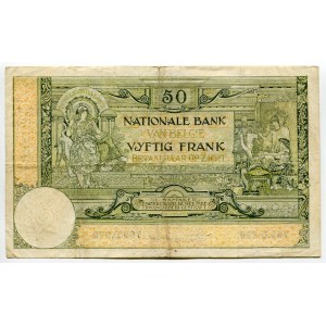 Belgium 50 Francs 1924