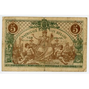 Belgium 5 Francs 1919