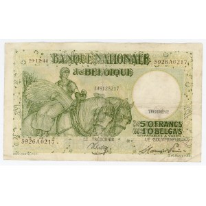 Belgium 50 Francs / 10 Belgas 1944