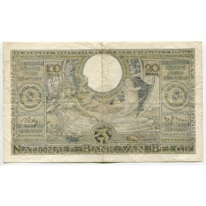 Belgium 100 Francs / 20 Belgas 1939