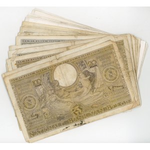 Belgium 34 x 100 Francs 1937 - 1943