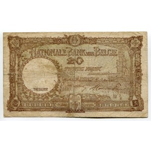 Belgium 20 Francs 1948
