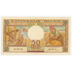 Belgium 50 Francs 1948