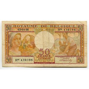Belgium 50 Francs 1956