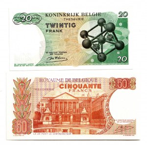 Belgium 20 - 50 Francs 1964 - 1966