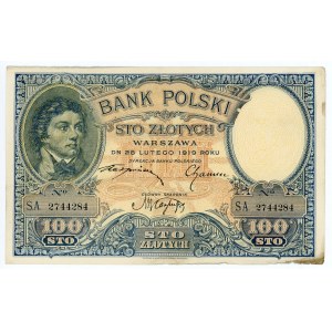 Poland 100 Zlotych 1919 (1924)