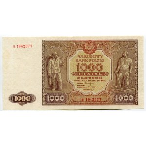 Poland 1000 Zlotych 1946