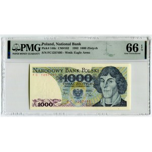 Poland 1000 Zlotych 1982 PMG 66EPQ