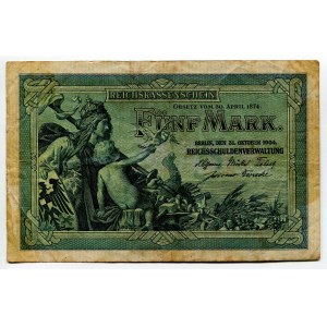 Germany - Empire 5 Mark 1904