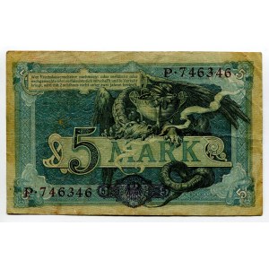 Germany - Empire 5 Mark 1904