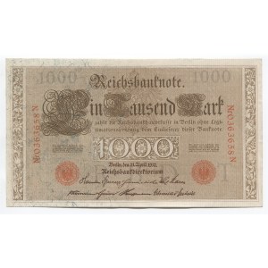 Germany - Empire 1000 Mark 1910