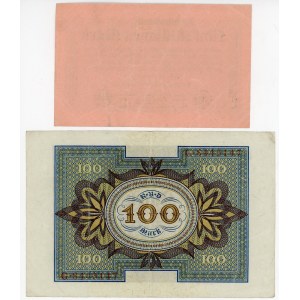 Germany - Weimar Republic 100 & 5 Millionen Mark 1920 - 1923