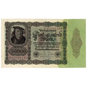 Germany - Weimar Republic 50000 Mark 1922