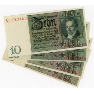 Germany - Third Reich 4 x 10 Reichsmark 1929