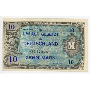 Germany - Third Reich 10 Reichsmark 1944 Allied Military Currency