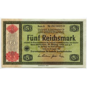 Germany - Third Reich 5 Reichsmark 1934