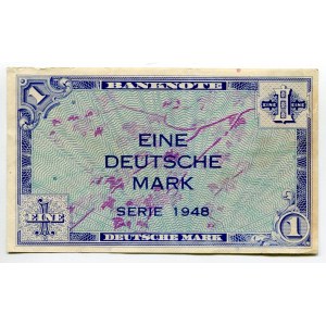 Germany - FRG 1 Deutsche Mark 1948 Allied Occupation - Post WW II