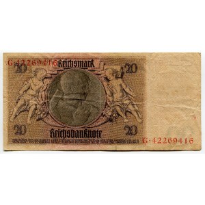 Germany - DDR 20 Deutsche Mark 1948 Soviet Occupation - Post WW II