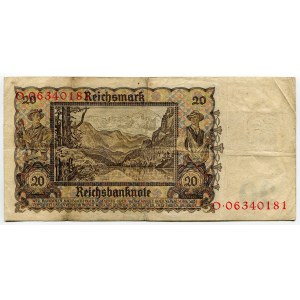 Germany - DDR 20 Deutsche Mark 1948 Soviet Occupation - Post WW II
