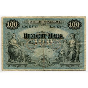 Germany - Empire Bayerische Notenbank 100 Mark 1900