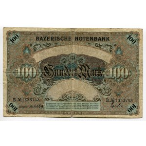 Germany - Empire Bayerische Notenbank 100 Mark 1900