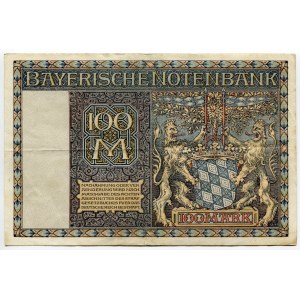 Germany - Weimar Republic Bayerische Notenbank 100 Mark 1922