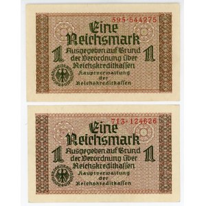 Germany - Third Reich 2 x 1 Reichsmark 1940 - 1945 (ND)