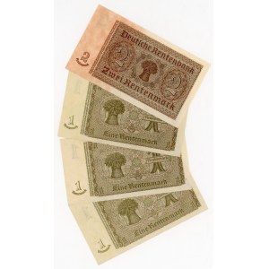 Germany - Third Reich 3 x 1 - 2 Reichsmark 1940 - 1945 (ND)