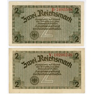 Germany - Third Reich 2 x 2 Reichsmark 1940 - 1945 (ND)