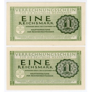 Germany - Third Reich 2 x 1 Reichsmark 1944