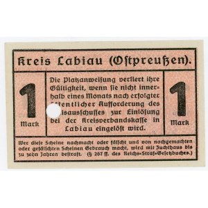 Germany - Empire Kreis Laibau 1 Mark 1918