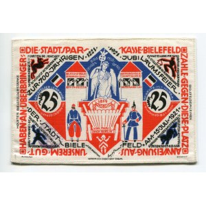 Germany - Weimar Republic Bielefeld 25 Mark 1921 Stoffgeld