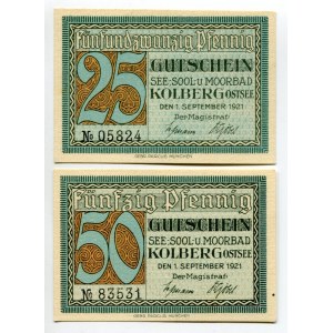 Germany - Weimar Republic Kolberg 25 - 50 Pfennig 1921