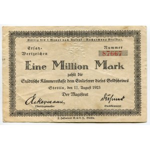 Germany - Weimar Republic Stettin 1000000 Mark 1923