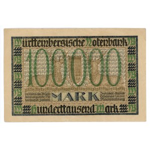 Germany - Weimar Republic Stuttgart 100000 Mark 1923