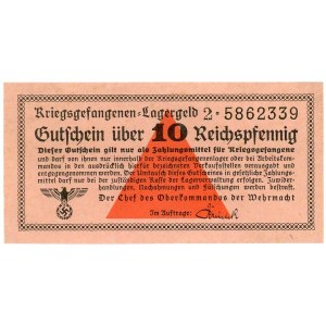 Germany - Third Reich Lagergeld 10 Reichspfennig 1939 (ND)