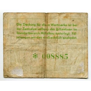 Germany - Third Reich Nordhausen Mittelbau (Dora) Arbeitslager 1 Reichmark 1943 - 1945 (ND) Rare