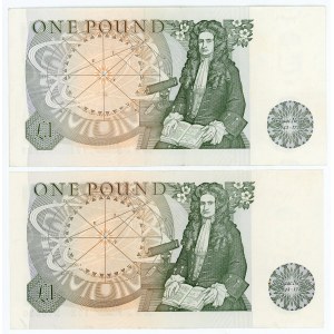 Great Britain 2 x 1 Pound 1978 - 1980 (ND)