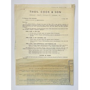 Great Britain Thomas Cook Checks 5 Pounds & 10 Dollars 1943 - 1954 Specimen
