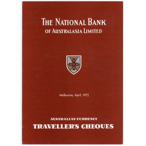 Australia National Bank of Australasia Limited Checks 10 - 20 - 50 Dollars 1972 (ND) Specimen
