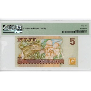 Fiji 5 Dollars 2007 (ND) PMG 65EPQ