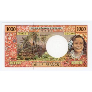 French Pacific Territories 1000 Francs 1996 (2003- 2006) (ND)