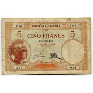 New Caledonia 5 Francs 1926 (ND)