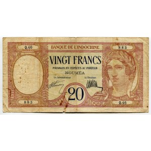 New Caledonia 20 Francs 1929 (ND)
