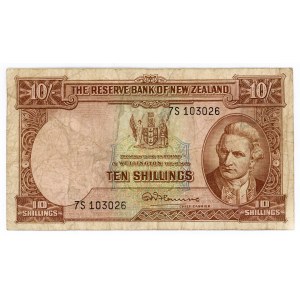 New Zealand 10 Shillings 1956 - 1967 (ND)