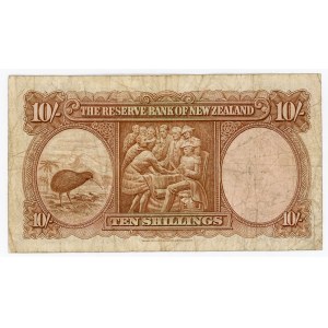 New Zealand 10 Shillings 1956 - 1967 (ND)